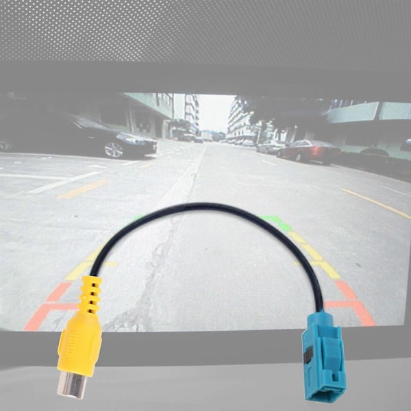 RCA Han-stik til Fakra Videokabel Adapter Bil Parkering Bakkamera Kabel