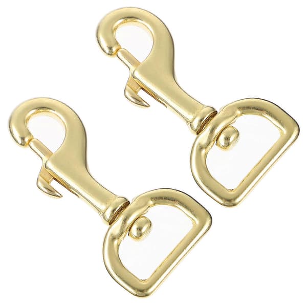 2 st Brass Swivel Bolt Snap Hooks Swivel Eye Enkelsidiga Dykclips