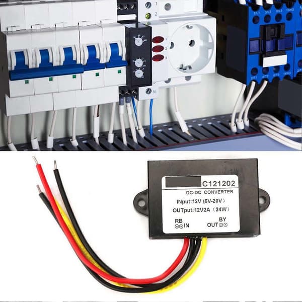 6-20V til 12V 2A Step Up Down Converter Boost Buck Spenningsregulator Modul