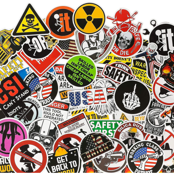 300 Pieces Hard Hat Stickers Funny Stickers For Tool Box Helmet Welding Construction Union Iron Worker Lineman Oilfield Electrician, Make People Laugh