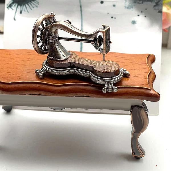 Dockhus Miniatyr Möbler Sy Maskin