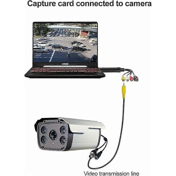 VHS til Digital Konverter, Hi8 VHS til DVD Video Capture Card, Digital Video Audio Konverter Adapter, VHS til USB