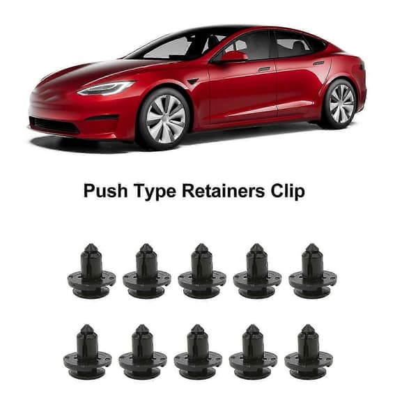 10 stk. Tesla Model 3 Y S X fastgørelsesclips - Holdbare trykholdere