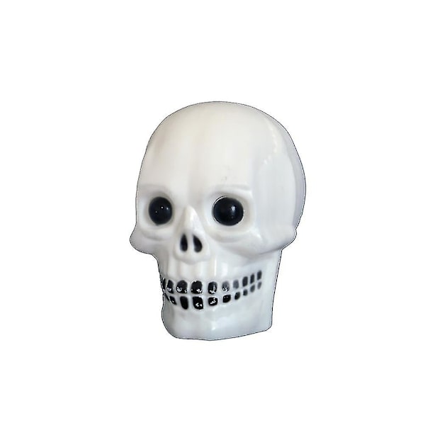 Halloween-koriste yövalo monivärinen kallopää hehkuva vilkkuva valo pöytälamppu koristeellinen sängynpäätylamppu kodin sisustukseen lahjoiksi (haamu pään yövalo)