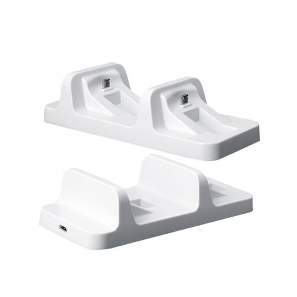 PS4 Kontrollerlader, Dobbel USB Lading Docking Stasjon Stativ for Sony Playstation 4 PS4, PS4 Slim, PS4 Pro Dualshock 4 Kontroller
