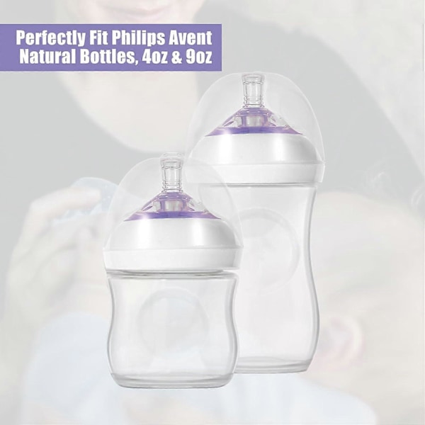 4 st Ersättningskorkar för Babyflaskor till Philips Avent Natural Flaskor 120ml &