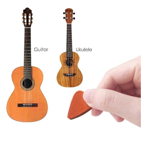 Ukulele Plektrum Filtplektrum För Ukulele Och Gitarr, 8 Stycken Gitarrplektrum, Flerfärgade