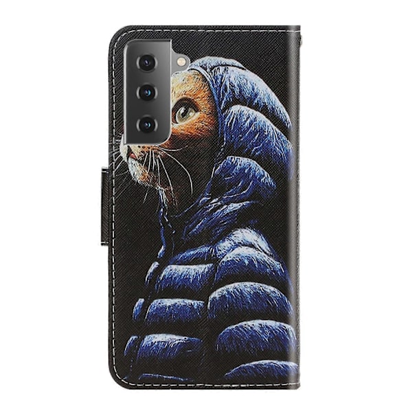 För Samsung Galaxy S22 5G 3D Färgad Ritning Horisontellt Flip Läder Telefonfodral