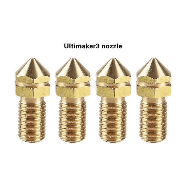 Ultimaker 3 3D-skriver Messingdyseutskifting 0,4 mm for Ultimaker 3 Um3 4 stk