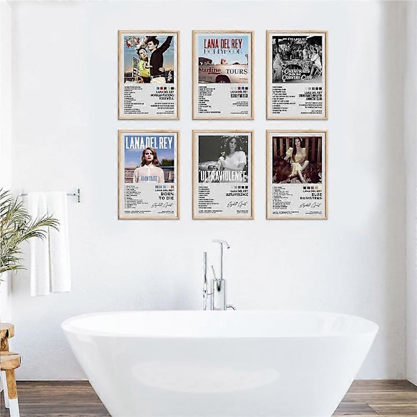 Lana Del Rey Poster Folklore Album Reputation Poster Musik Album LDR Poster för Rum Estetisk Canvas Väggkonst Sovrumsdekoration