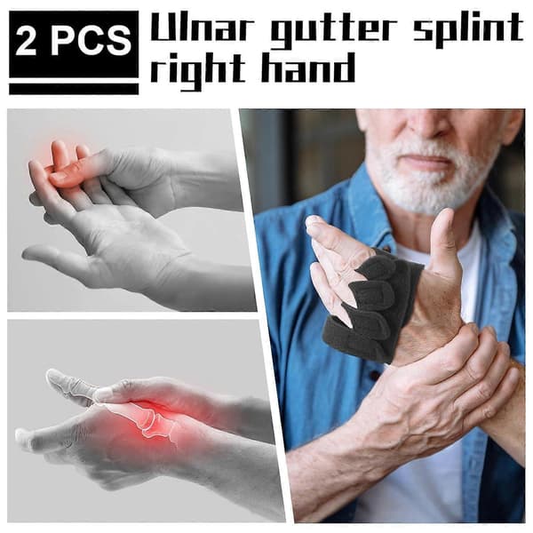 2 st Handledsskena för ulnar deviation Höger Handskena Knogskena MCP