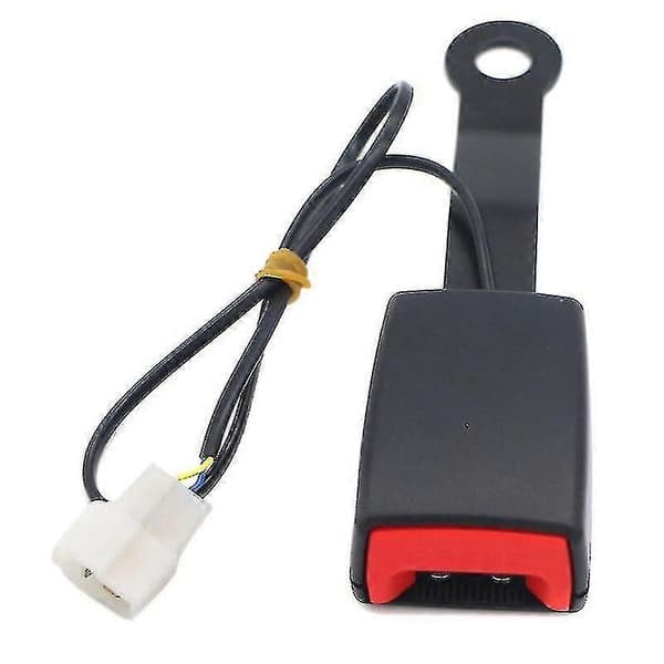 Bil Belteklips Sete Belte Spenne Socket Camlock Plugg Kontakt Varselkabel (1 stk, svart)