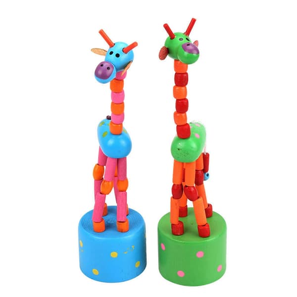 Fargerik Giraffe Leke for Barn Trykkbase Dansende Svingende Kropp Giraffe Tre Skrivebordsleker