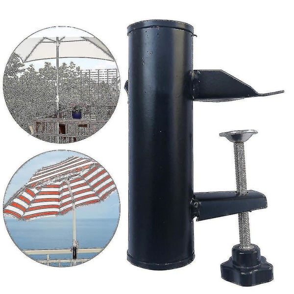 Parasol Holder For Square Balcony Railing Patio Umbrella Support Stand Bracket