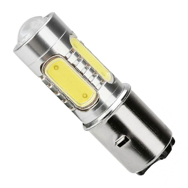 Motorsykkel Frontlykt 12V H6 BA20D 4 COB LED Hvit Pære Lys Passer for Moped ATV Frontlykt