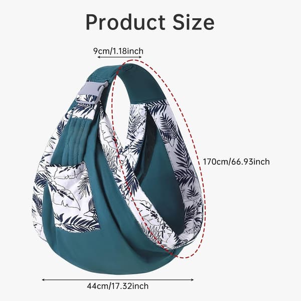 Ergonomisk Bæresele - 3 Bærestillinger & Justerbar - Egnet til 0-36 Måneder (op til 20 kg) - Mørkegrøn