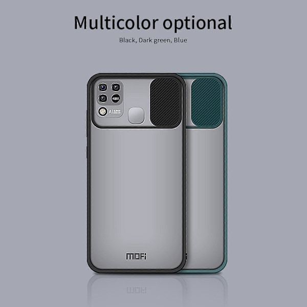 Til Infinix HOT 10s / 10t / 10s NFC MOFI Xing Dun Serien Gennemsigtig Frostet PC + TPU Privatliv Anti-genskin Stødsikker Altomfattende Beskyttelsesetui