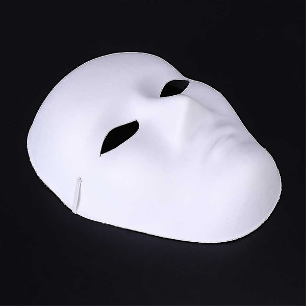 24 stk. Mænds Fuldt Ansigt Halloween Kostumer DIY Blankt Maleri Maske Halloween Hip-hop Dance Ghost Cosplay Fancy Dress Maskerade Party Maske