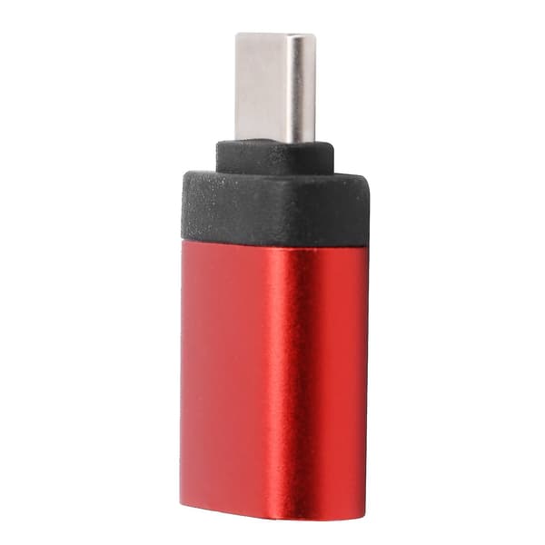 USB 3.0 Honkontakt till Typ-C Adapter - Röd