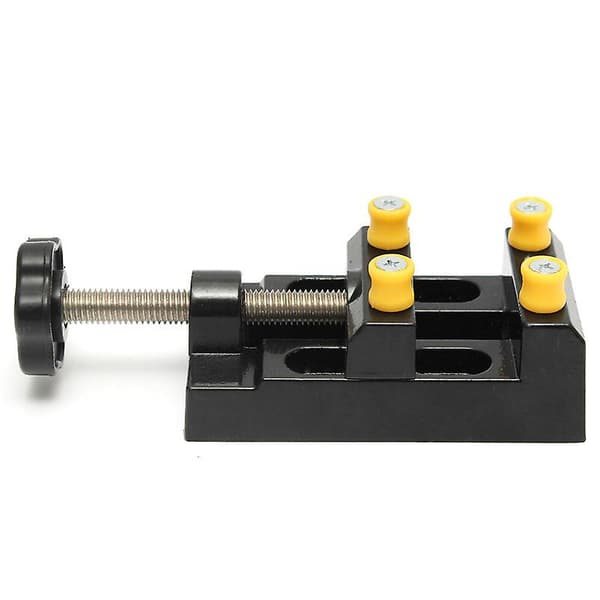 Sharp Universal Benk-Klemme Mini Flat Clamp Vise Mini Drill Vise Parallell Åpning Vise Carving Tool