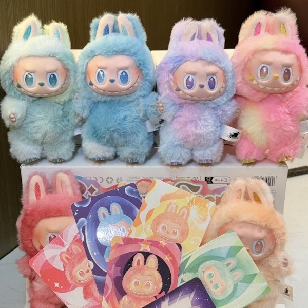 Høykvalitets 6-pakning POP MART LABUBU 3.0 Monster Spennende Macaron Plysjdukke Leketøy Blind Box (Tilfeldig Farge) 6 stk LABUBU 3.0