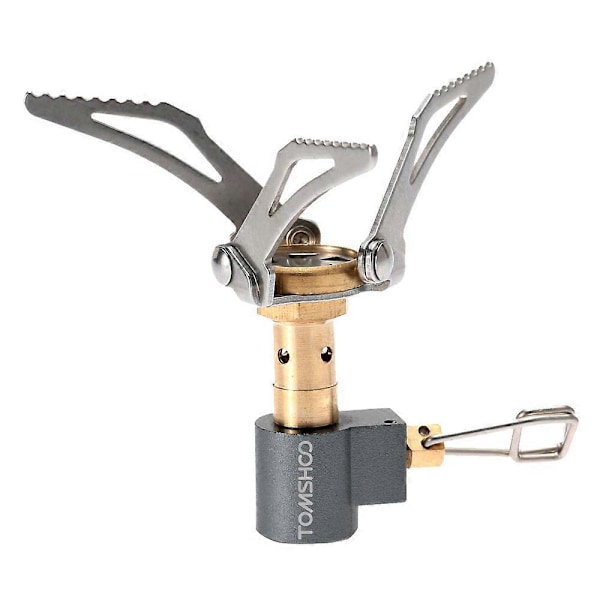 TOMSHOO 45g Superlätt Mini Fickformat Utomhusköksbrännare Vikbar Camping Gasspis 3000W