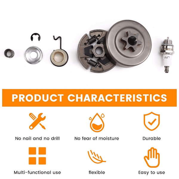 Gressklipper Motorsag Drev Clutch Trommel for 017 018 021 023 025 MS170 MS180 MS210 MS230 MS250 Repl