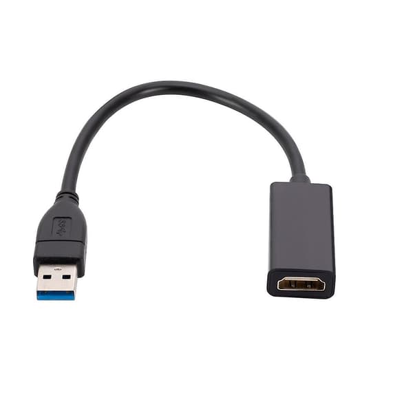 USB 3.0 til HDMI-kompatibel adapter HD 1080P USB til HDMI-konverter Thunderbolt Ekstern lyd- og videoadapterkabel for bærbar PC MacBook Samsung Huawei
