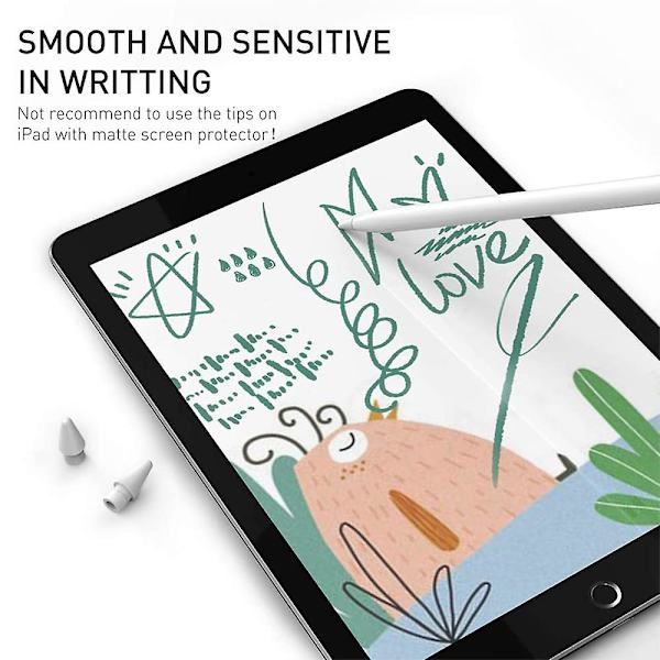 Ln-magnetisk Penetui Opladeradapter og Spidser Udskiftningstilbehørssæt til Apple Pencil 1. generation