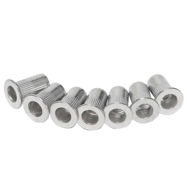 M5 Aluminium Platt Huvud Nitmutter Insatsmuttrar Silverton 60st