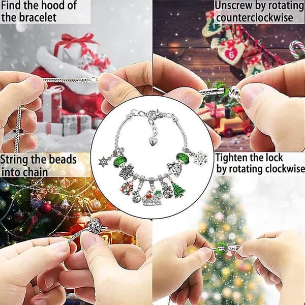 Julepynt DIY Julekalender Armbånd Blind Box 2024