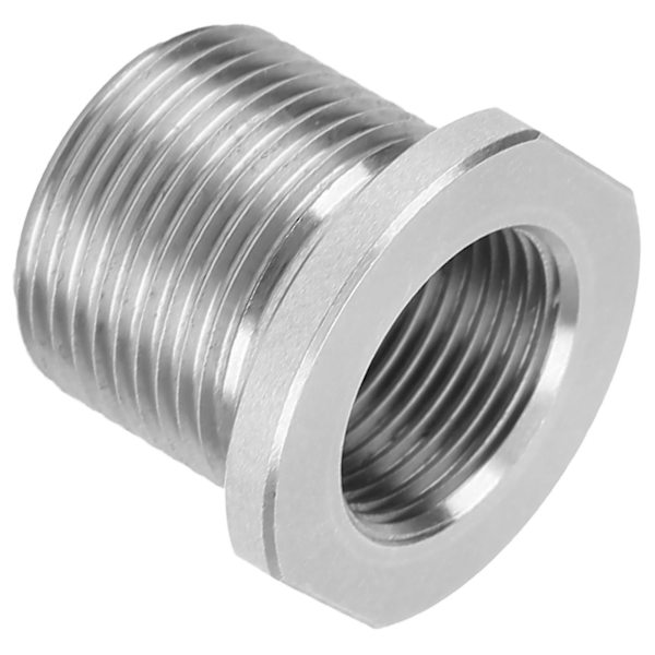 Drivstoff Filter Adapter Rustfritt Stål Gjenget Kobling 1/2-28 Til 5/8-24 Universal Tilpasning