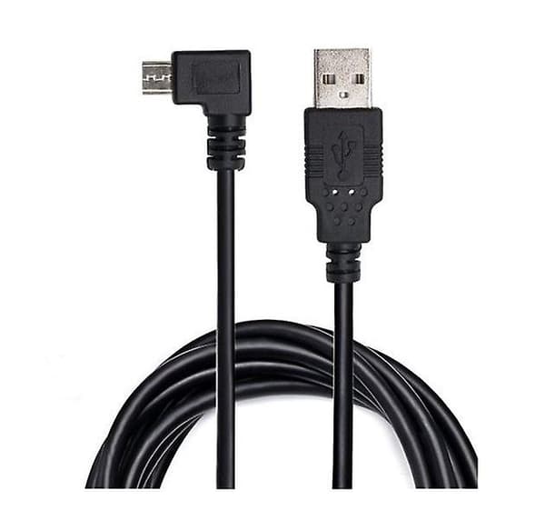 Højre Vinkel Micro USB Oplader Data 1M Kabel til TomTom, 6000 Sat Nav & andre