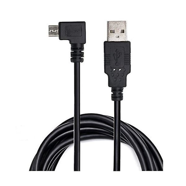 Vinkelrät Micro USB Laddare Data 1M Kabel för TomTom, 6000 Sat Nav & andra