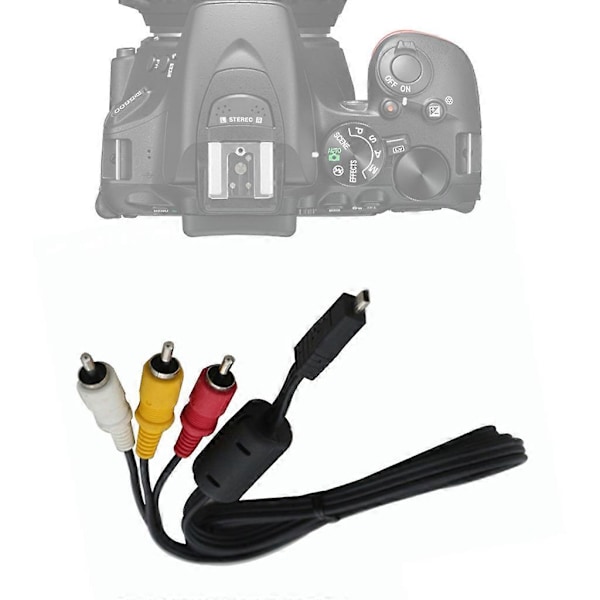 EG-CP16 Audio- och Videokabel för Nikon D3200 D5200 D5300 P520 D7200 D3200 Kamera