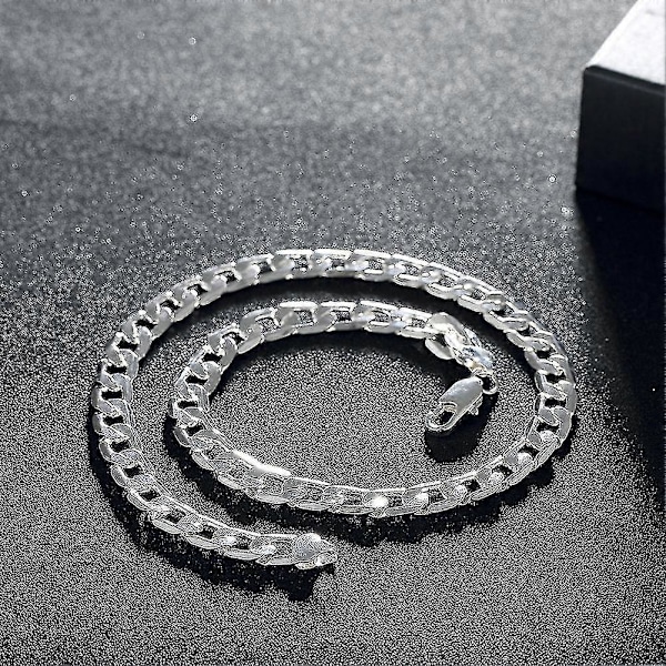 925 Sterling Sølv Halskæde Til Mænd 20 Tommer/8mm