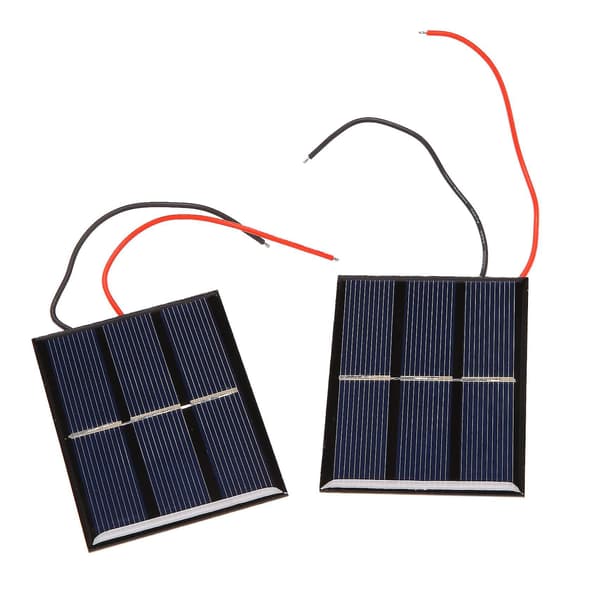 2 stk 1,5V 400mA 80x60mm - Mini solcellepaneler for solcellepaneler - DIY-prosjekter - Leke - Batteri C