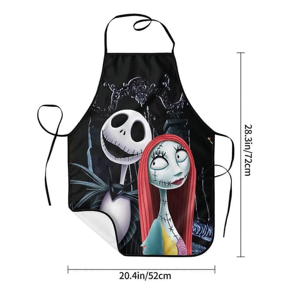 Nightmare Before Christmas Køkken Forklæder Justerbart Vandtæt Forklæde Bib Forklæde Til Mænd Kvinder Kok