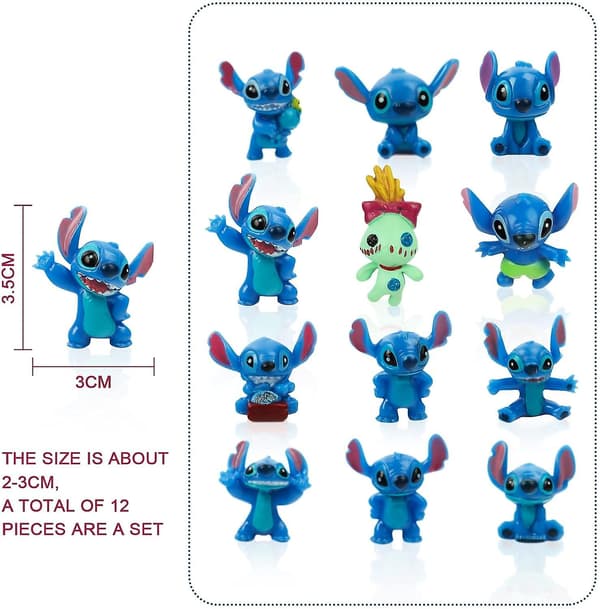 12 Stitch Dock Figurer och Ornament