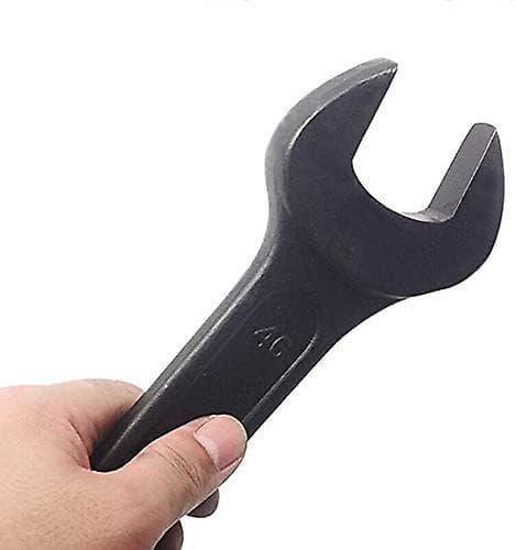 Platt öppen ändnyckel 32 mm svart