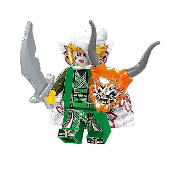 8 kpl Ninja Ninja Series Niya Lloyd Warrior X Puzzle Kootatut Rakennuspalikat Minifiguuri Leikki