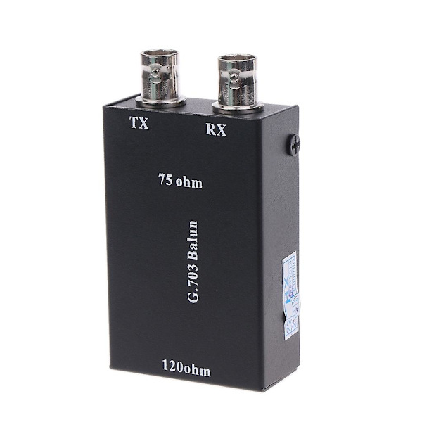 G703 Koaksiaalinen BNC - RJ45 75 ohmin kuparivarsi 120 ohmin signaalin muuntaja