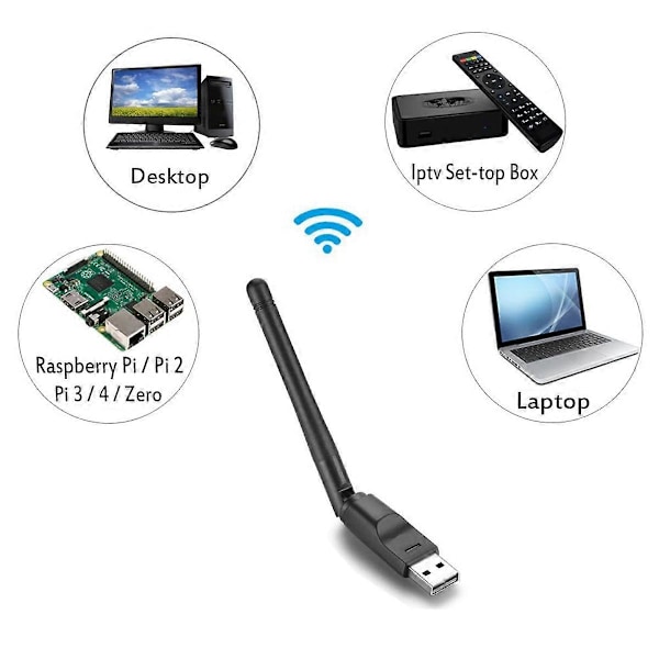 RT5370 Langaton Kortti Kannettava 2.4G 150Mbps USB WiFi-sovitin WiFi-antenni USB WiFi-vastaanotin PC:lle
