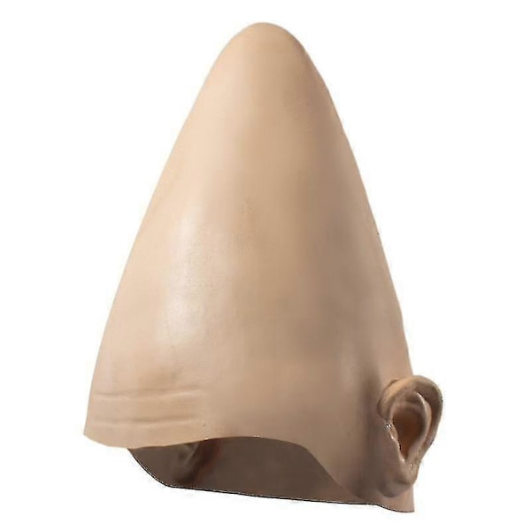 Halloween Alien Coneheads Muna Pää Päähine Naamio Kauhu Kypärä Lateksinaamio Päähine