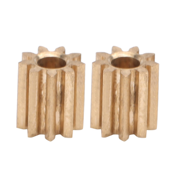 Duplo Intelli Lok Modul 0,5 Motor Pinion Gear Messing Udskiftning - 9 Tænder (2 stk)
