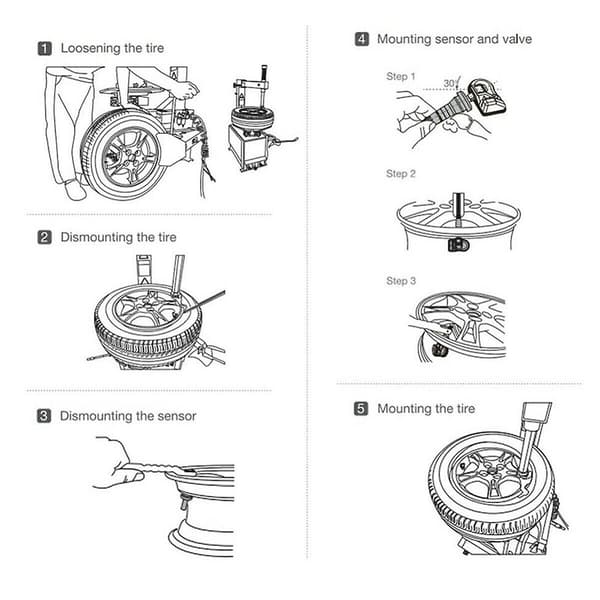 TPMS Dækstryk Overvågningssystem Sensor TPMS til 42607-75010 550-0103, 88974915, 42607-33011