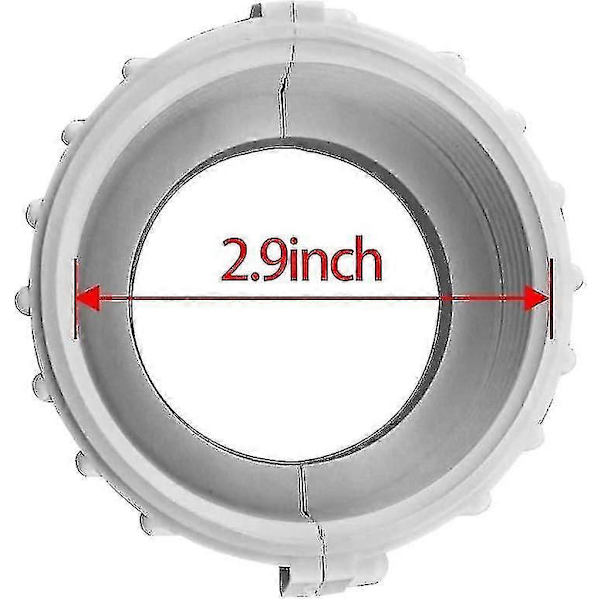 Spa Varmvattenberedare Delade Mutterkopplingar Med Packning/o-ringar (2-pack)