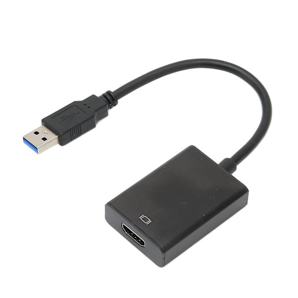 USB 3.0 till HDMI-adapter, hane till hona, gratis högupplöst multimedia-gränssnittsomvandlare