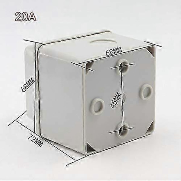 Växelswitch 3 Positioner 8 Skruvterminaler Rotera Kam Växelswitch