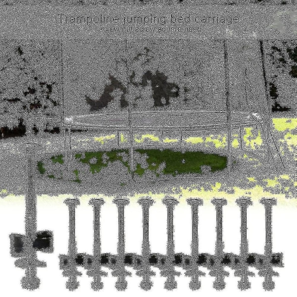 Bazhou 12 kpl. Trampoliinin välikappaleita ruuveilla - Trampoliinin korvaavat tarvikkeet, lasten trampoliinin ruuvit, putoamisenestokiinnittimet